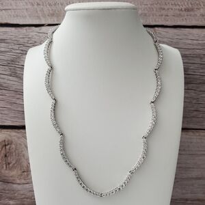 Watch Video / Sterling Silver 925 Cloud Cleopatra Necklace